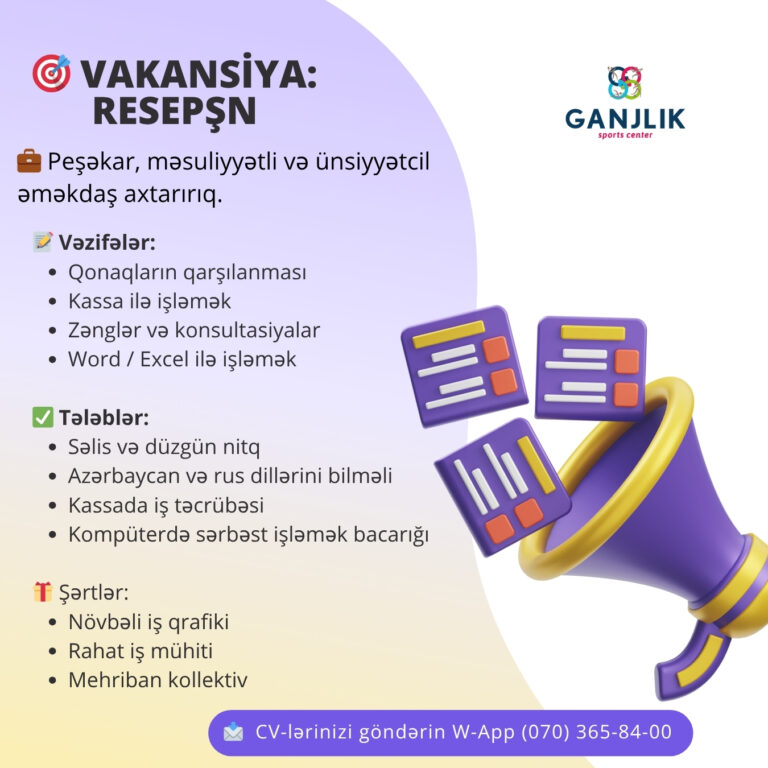 Vakansiya resepshin